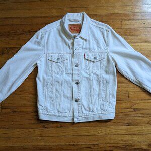 Levi Strauss // Men's Trucker Jacket // White // S